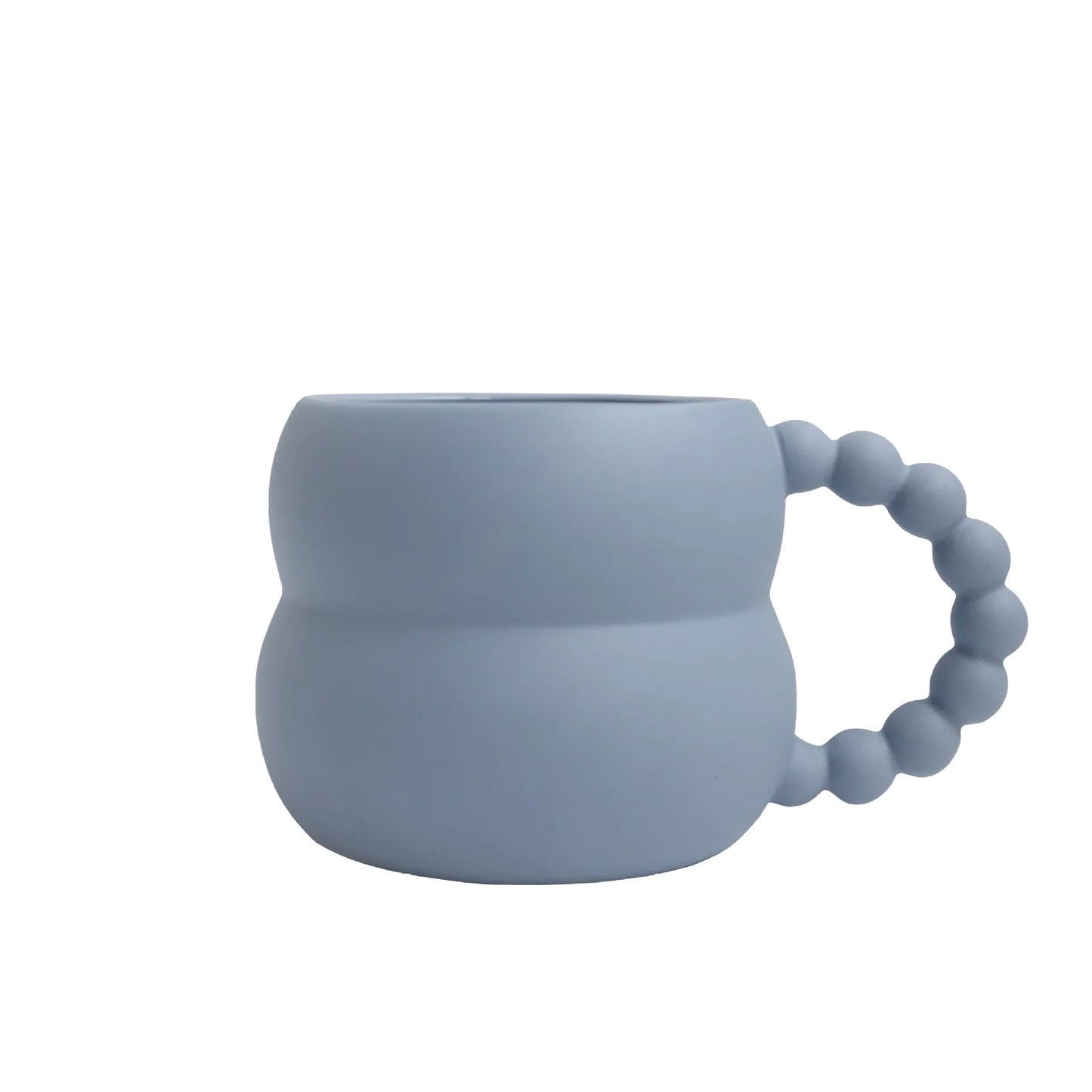 Taza de café de cerámica creativa con mango de la serie de bolas, tazas de porcelana personalizadas, tazas bonitas, regalos de cumpleaños adecuados