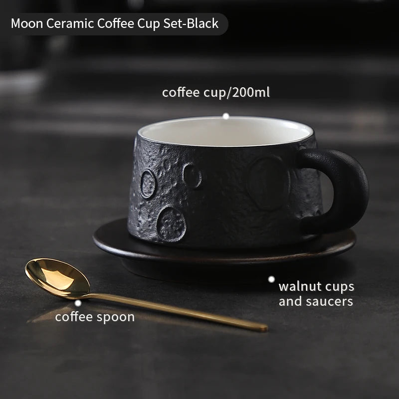 Tazas de cerámica, taza de café Retro con posavasos, taza de té creativa exquisita para la tarde, taza de leche para desayuno, regalo para niña, taza de café, taza de agua