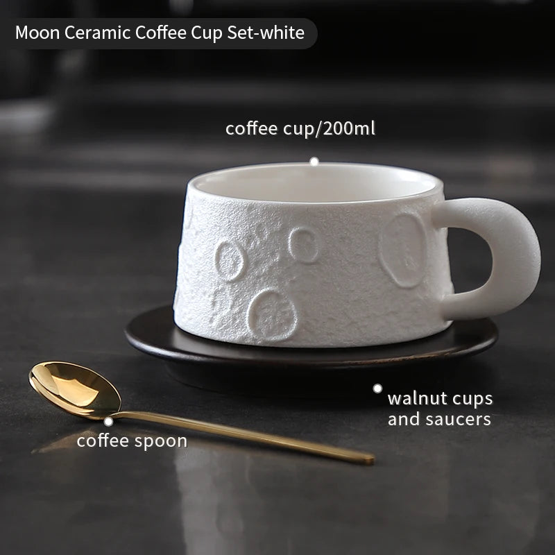 Tazas de cerámica, taza de café Retro con posavasos, taza de té creativa exquisita para la tarde, taza de leche para desayuno, regalo para niña, taza de café, taza de agua