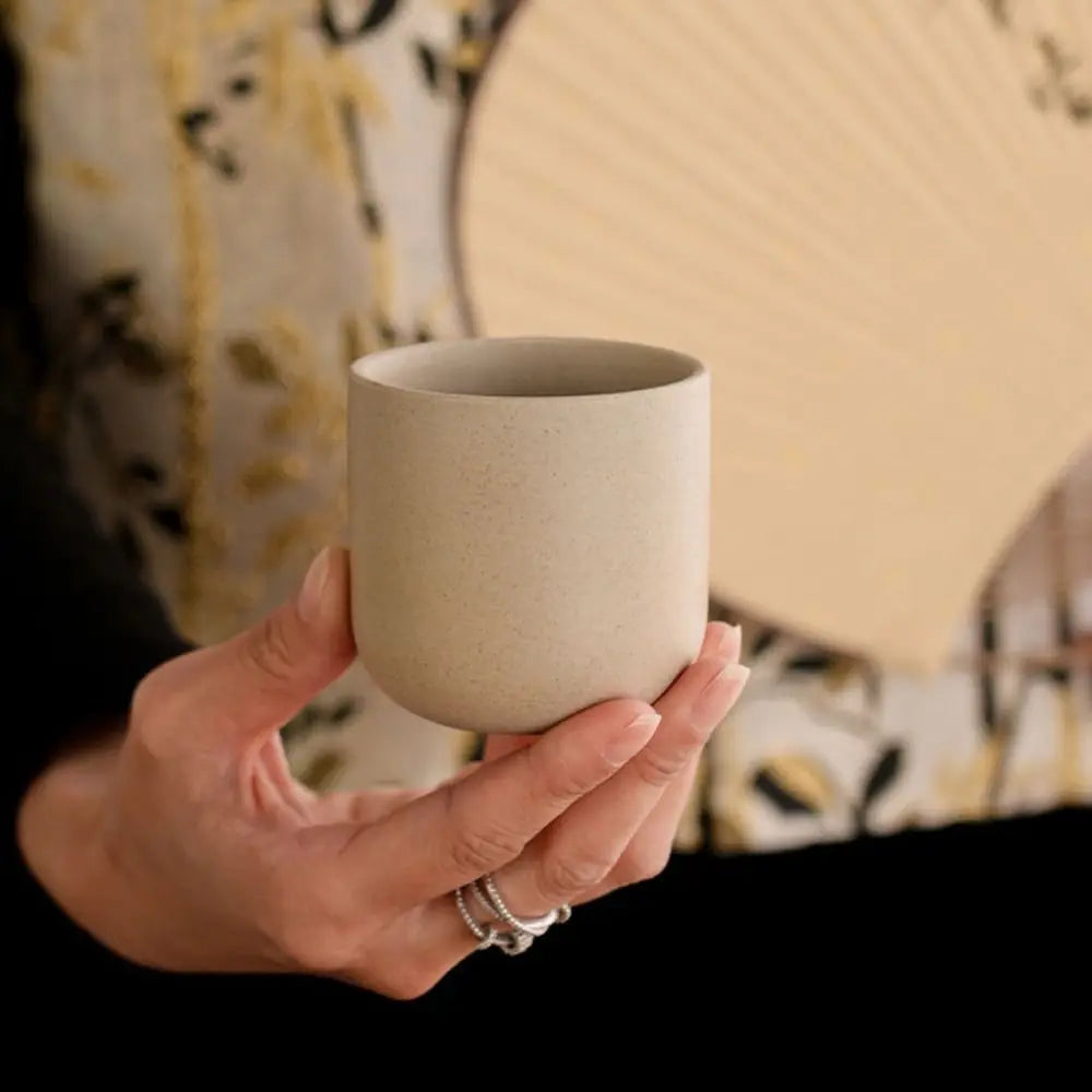 Wine Mug Ceramic Coffee Cup Wooden Handmade Teacup Bowl Thicked Heat-resistant Tea Drinking Cup Girl