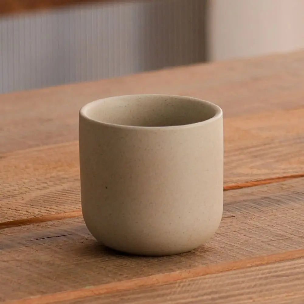 Wine Mug Ceramic Coffee Cup Wooden Handmade Teacup Bowl Thicked Heat-resistant Tea Drinking Cup Girl