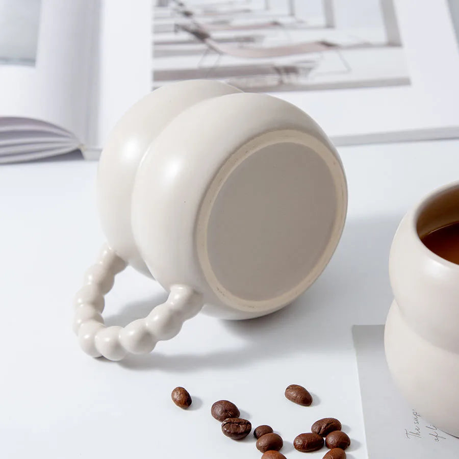 Lindas tazas de cerámica para café Tazas de café personalizadas sin esmalte y ecológicas con pulido de alta velocidad Vasos creativos