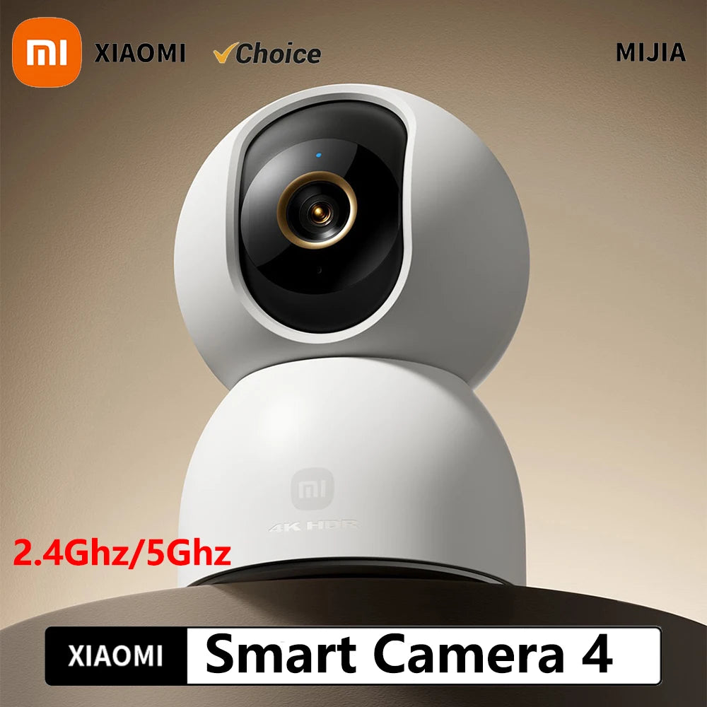 Nueva cámara inteligente xiaomiI 4 Wi-Fi de doble banda 68MP 4K HDR seguimiento AI, visión nocturna Audio bidireccional , Monitor de bebé de seguridad para el hogar CCTV CN