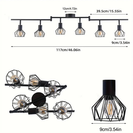 Luz de techo LED de aluminio de ángulo ajustable, iluminación moderna ultrafina para sala de estar, comedor, pasillo, oficina, interior