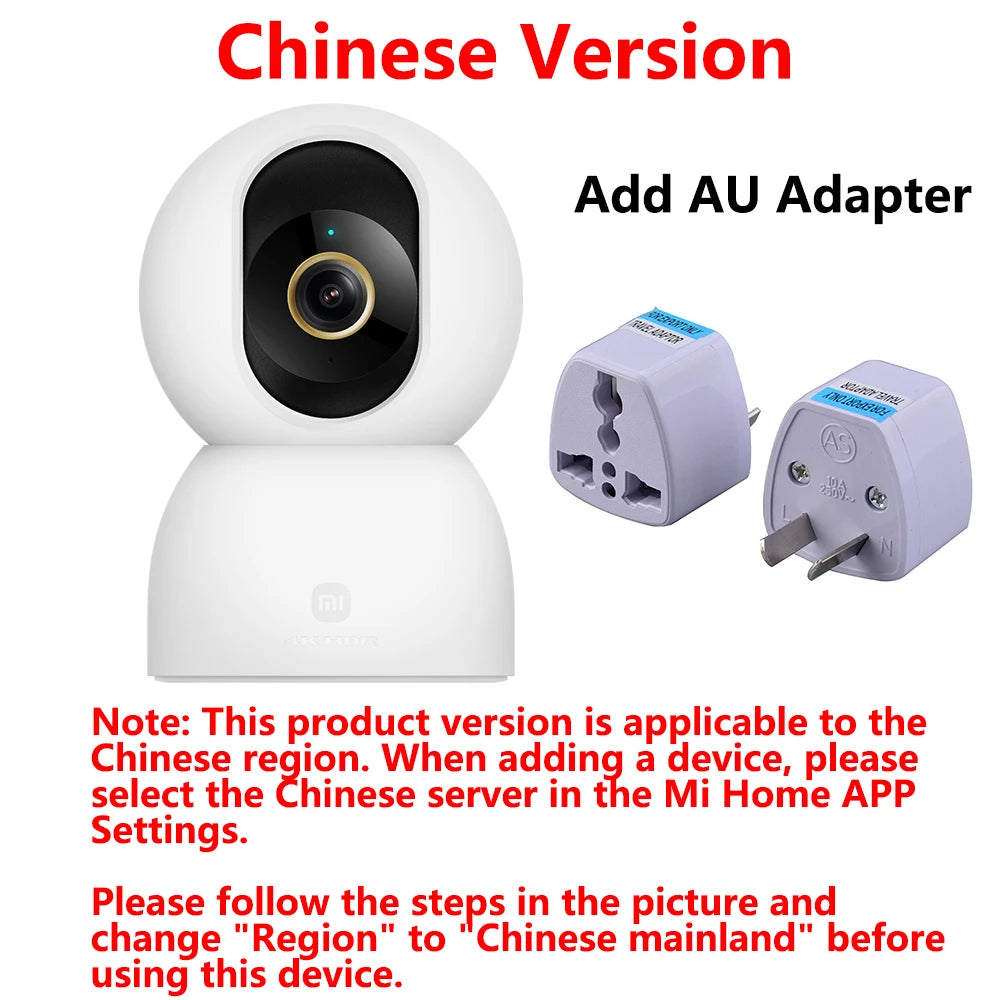 Nueva cámara inteligente xiaomiI 4 Wi-Fi de doble banda 68MP 4K HDR seguimiento AI, visión nocturna Audio bidireccional  , Monitor de bebé de seguridad para el hogar CCTV CN