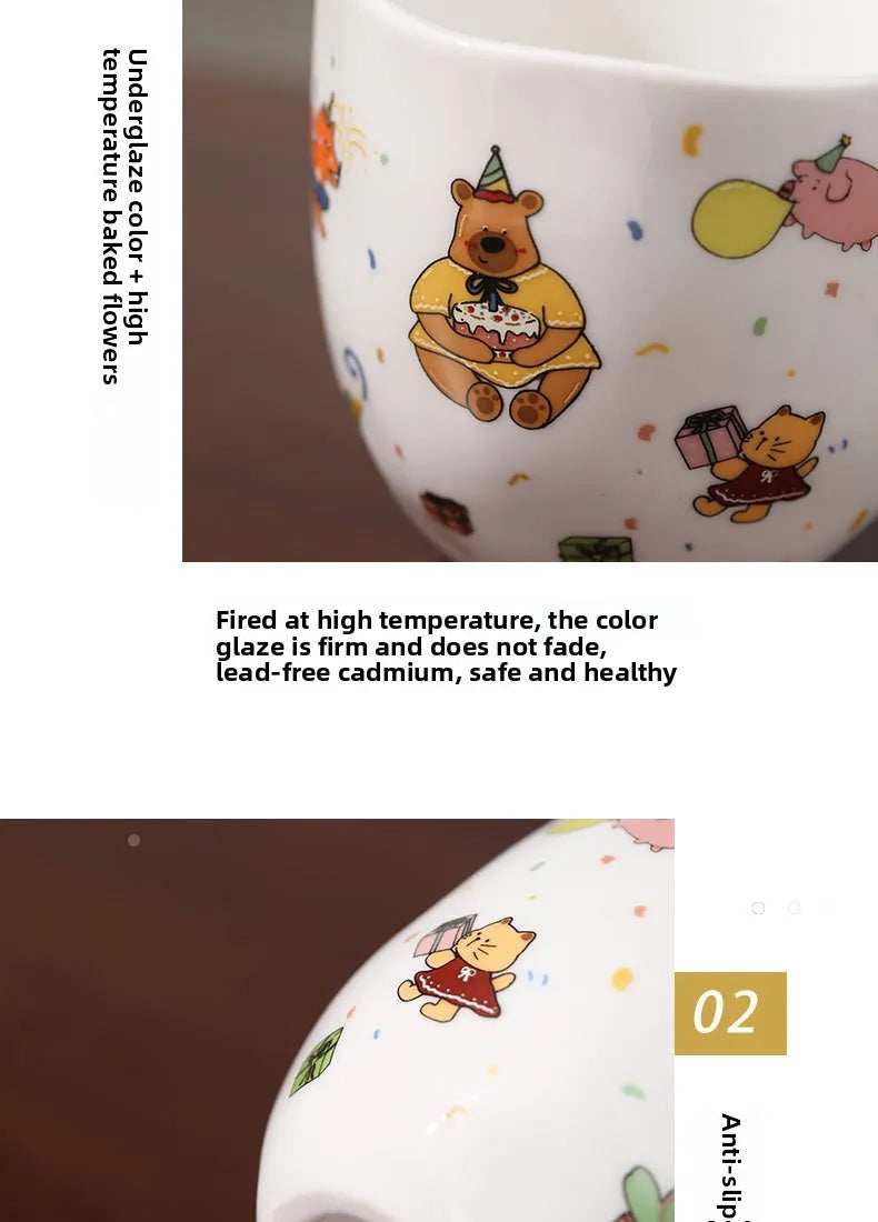 Taza de sombrero creativa, taza de mano bonita, Taza de cerámica, taza de tarifa de alta gama, recuerdos, regalos pequeños, regalos de cumpleaños