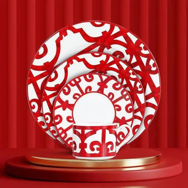 Taza de cerámica roja para café, té y leche con asa, regalo novedoso con caja original, gran oferta