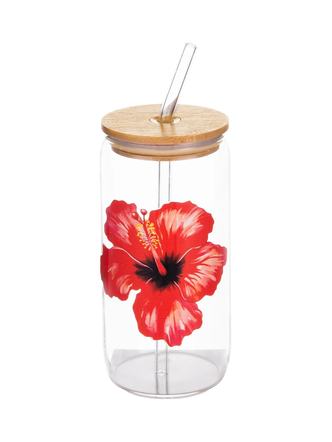 Taza de cristal con lazo bonito de 500ml, botella de agua con diseño de grafiti de cereza de amor, tazas de café con tapas, cepillo de paja, regalo de fiesta del Día de San Valentín